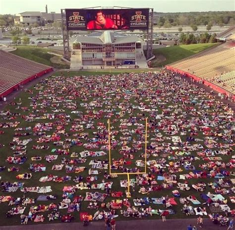 Saturday, May 18th was Movie Night at Jack Trice Stadium. Jr. Cyclone ...