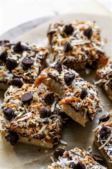 Vegan No Bake Peanut Butter Magic Bars Dishing Out Health