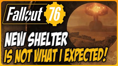 New Nuclear Test Bunker Shelter Is Not What I Expected Fallout 76 Atomic Shop Youtube