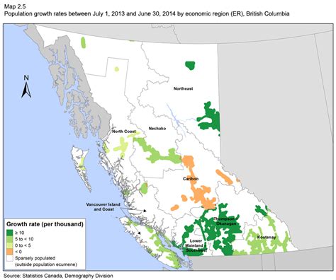 Bc Population Density Map