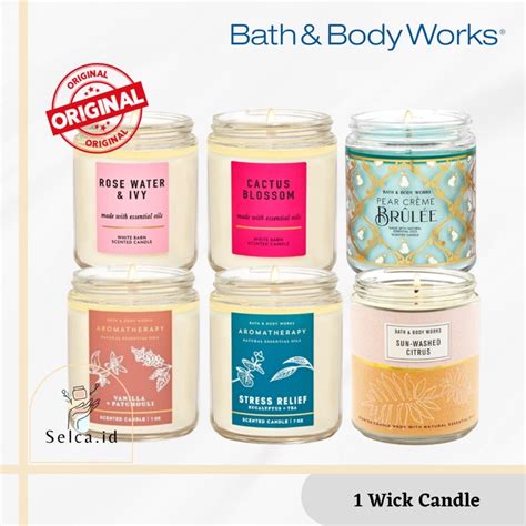 Jual Bbw One Wick Scented Candle Wick Candle Bath Body Works