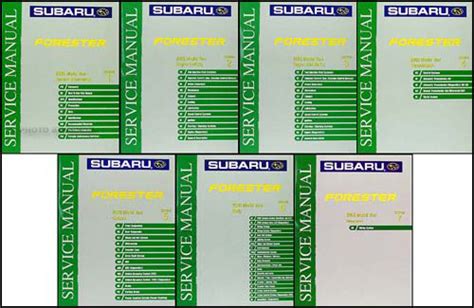 2005 Subaru Forester Repair Manual Original 7 Volume Set