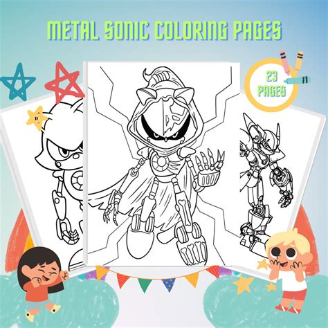 Metal Sonic Para Colorir - 7