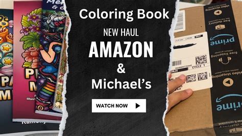 Coloring Book Haul Amazon Haul Michaels Haul