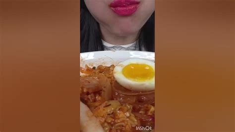 Noodles🍜 Asmr🍜🍛 With Rice Ball 🍙egg🥚 Youtube