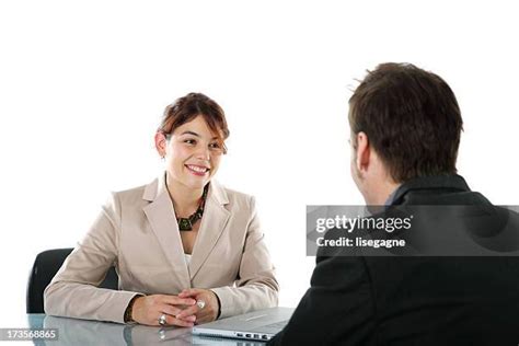 264 Person Behind Desk On White Stock Photos High Res Pictures And