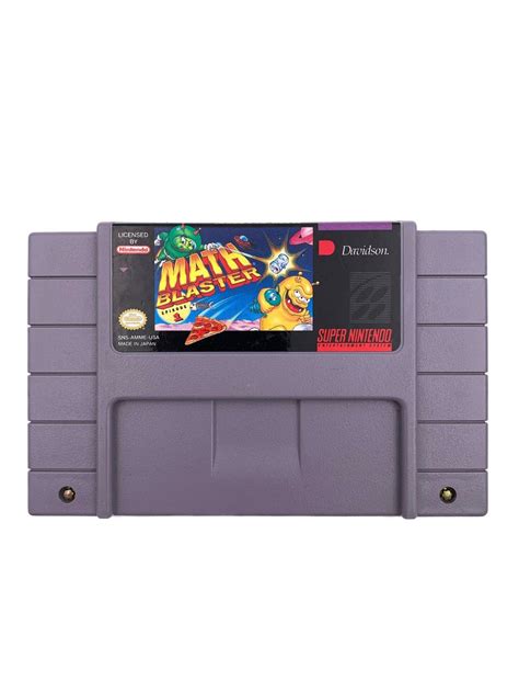 Math Blasters Episode 1 Snes Game Etsy