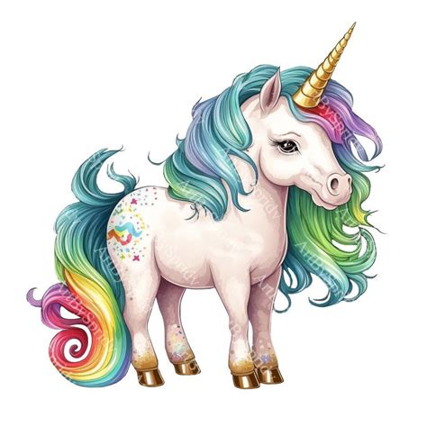 Rainbow Unicorn PNG Clipart, Transparent Kids Clip Art Cartoon Design ...