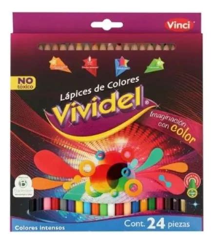 Lápices De Colores Vividel Con 24 Piezas