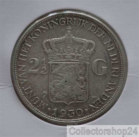 1930 Nederland Wilhelmina 2 5 Gulden P8999