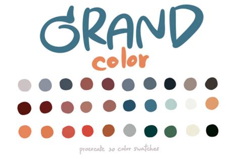 Grand Color Procreate Color Palettes Graphic By Wanida Toffy