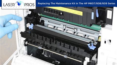 How To Install The Maintenance Kit In An HP M607 608 609 Series Printer