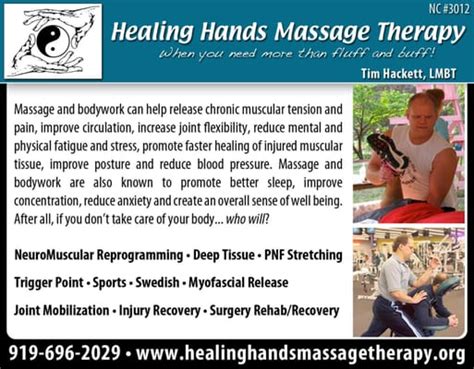 Healing Hands Massage Therapy 16 Reviews 70 Woodfin Pl Asheville North Carolina Massage