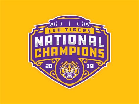 Celebrate The Lsu Tigers 2019 National Championship With This Stunning Logo Concept