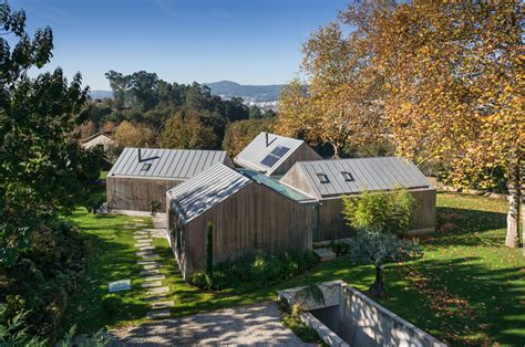 portuguese holiday home by prod comprises 4 gabled volumes