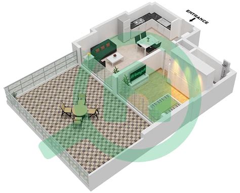 Floor Plans For Type A Floor Bedroom Apartments In Azizi Riviera