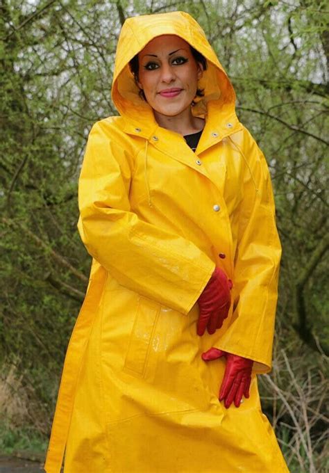 Yellow Pvc Hooded Raincoat Plastic Raincoat Pvc Raincoat Plastic Pants Hooded Raincoat Vinyl