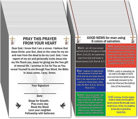 Amazon SADIKALO 100pcs Gospel Tracts Bible Tracts For Salvation