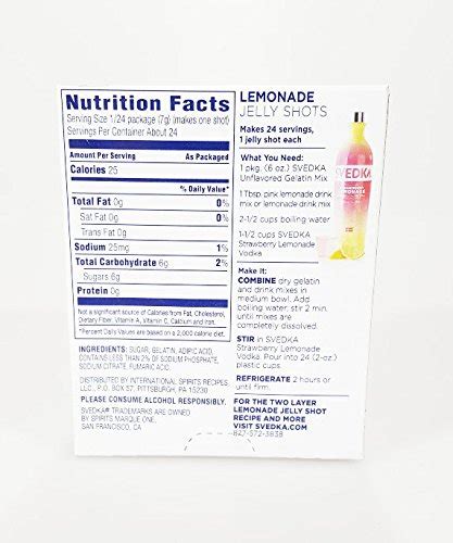 Svedka Strawberry Lemonade Nutrition Facts Nutrition Ftempo