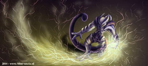 mega mewtwo   blue uncia  deviantart