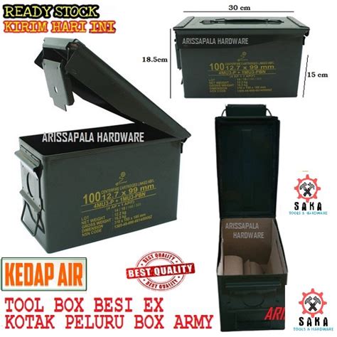 Jual Jual Kotak Box Perkakas Box Peluru Army Tool Box Besi Pindad