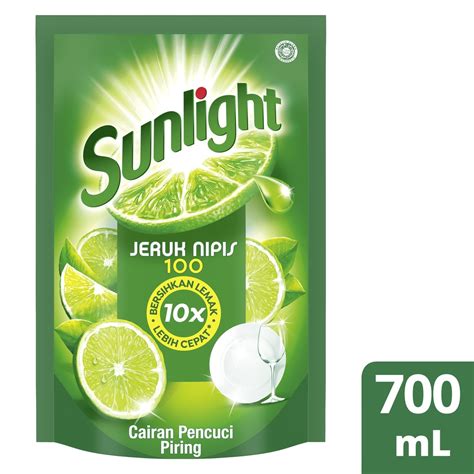 Sunlight Sabun Cuci Piring Dishwash Jeruk Nipis X Bersihkan Lemak