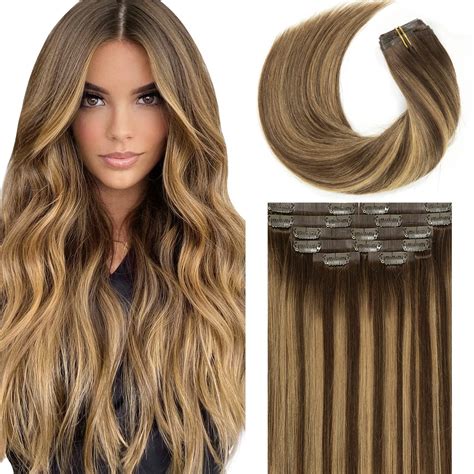 Amazon Lacer Hair Seamless Extensions Clip In Human Hair