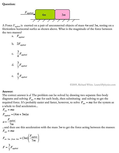 Unveiling The Answers Key Insights Into Free Body Diagrams At The