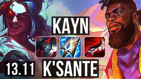 Kayn Vs Ksante Top 6 Solo Kills 900 Games 1027 Dominating