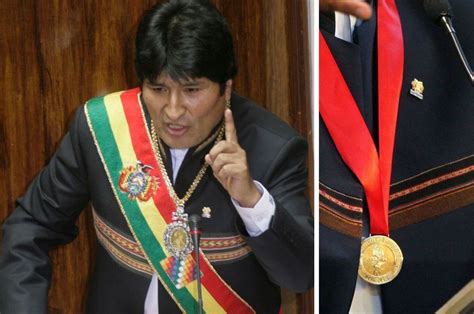 Le Robaron La Banda Presidencial Y La Medalla De Oro A Evo Morales