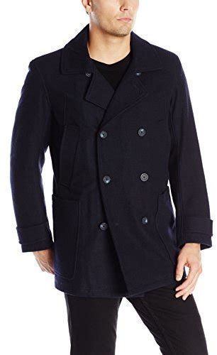 Andrew Marc Marc New York By Mulberry Wool Peacoat With Removable Bib