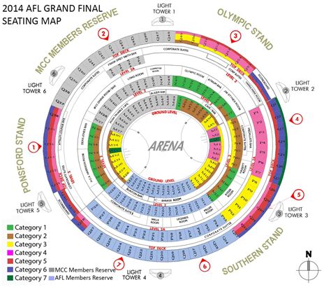 Map Of Mcg Seating – Verjaardag Vrouw 2020