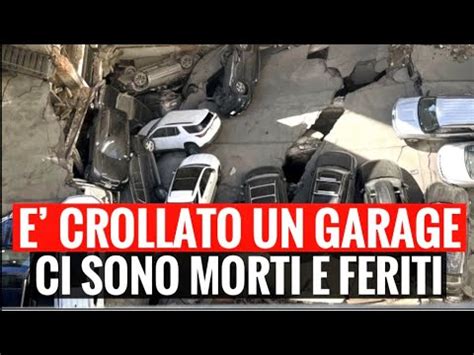 È CROLLATO UN GARAGE PIENO DI AUTO CI SONO MORTI E FERITI LE