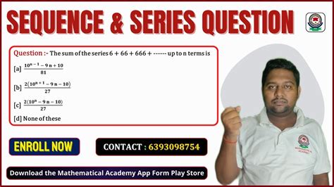 Sequence Series TGT PGT GIC LT DSSSB Maths PYQ Solution