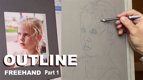 Pastel Portrait Tips ~ How To Draw The Outline Freehand Pastel Pencils Narrated Tutorial