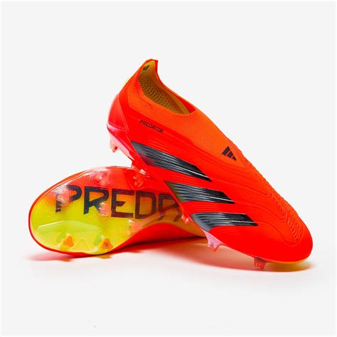 Adidas Predator Elite Laceless Firm Ground Teaser Solar Red Core Black Team Solar Yellow