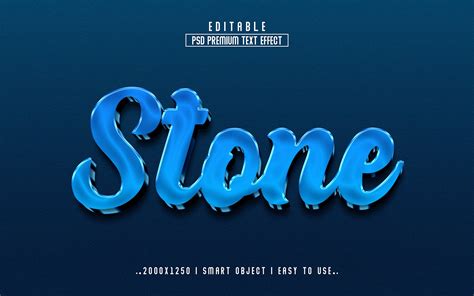 Stone 3d Editable Psd Text Effect Style Graphic By Mdjahidul99519 · Creative Fabrica