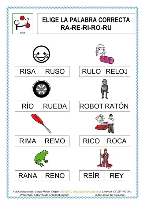 Elige La Palabra Correctara Re Ri Ro Ru MayÚsculas Interactive Worksheet Interactive