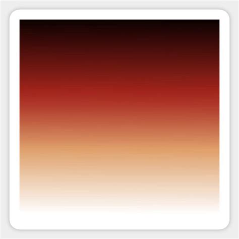 Gradient Ombre Sticker in Burgundy Maroon Red Coral White