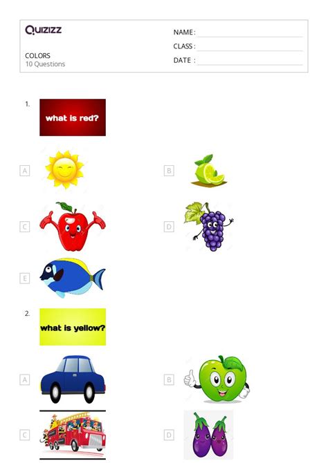 Fine Arts Worksheets For St Grade On Quizizz Free Printable