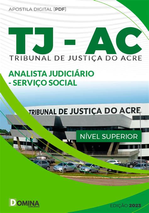 Apostila Tj Ac Analista Judici Rio Servi O Social