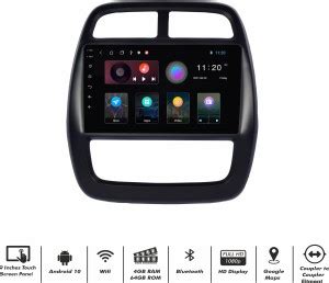 DBASE 9 Inches Advanced Android 10 System For Renault Kwid With 4GB