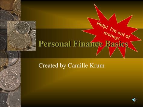 Ppt Personal Finance Basics Powerpoint Presentation Free Download