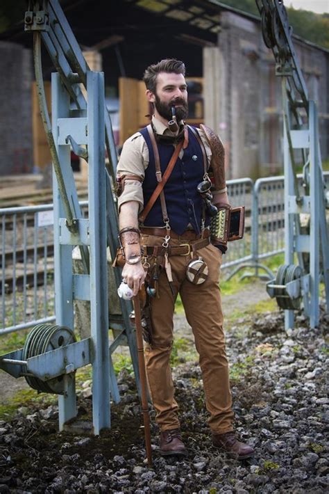 Steampunk Fashion Guide Steampunk Man In Brown And Blue