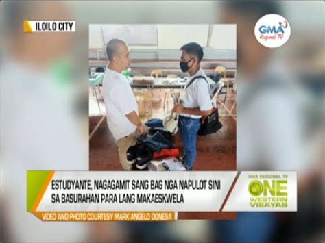 One Western Visayas Estudyante Nagagamit Sang Bag Nga Napulot Lang