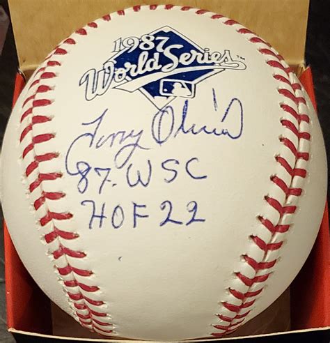 Tony Oliva Autographed 1987 World Series Baseball 87 WSC And HOF 22