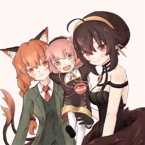 Safebooru 3girls D Alternate Costume Animal Ear Fluff Animal Ears