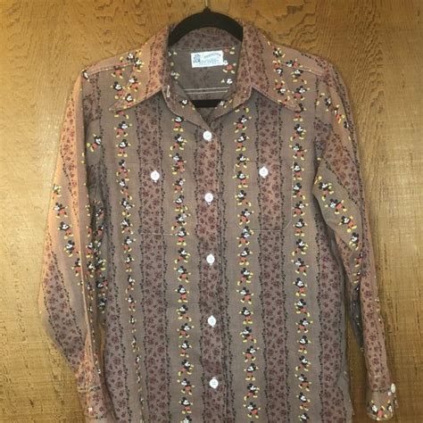 Kennington Shirts Vintage Kennington Long Sleeve Button Up Mickey