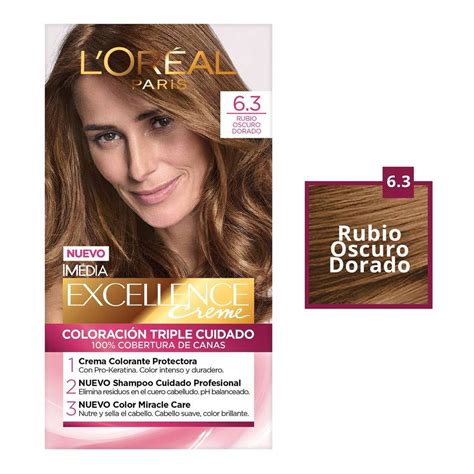 Tinte Para Cabello L Or Al Im Dia Excellence Creme Rubio Oscuro