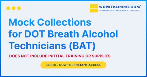 Mock Collections For DOT Breath Alcohol Technicians BAT